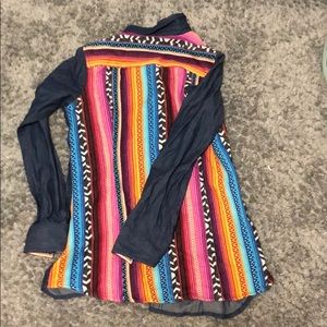 Crazy train button up. Worn once